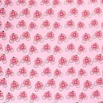 Baumwoll Jersey  Kutsche auf Rosa